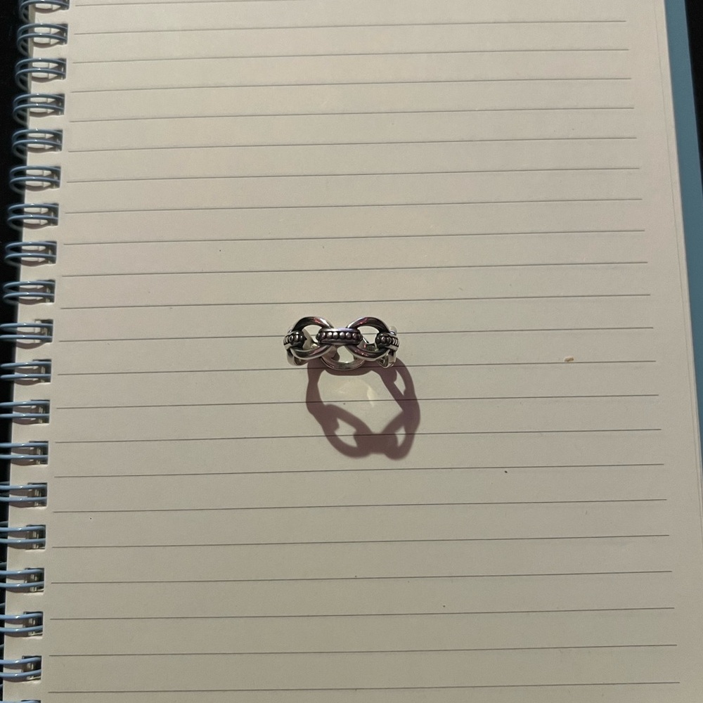 James Avery Beaded Connected Links ring size 8